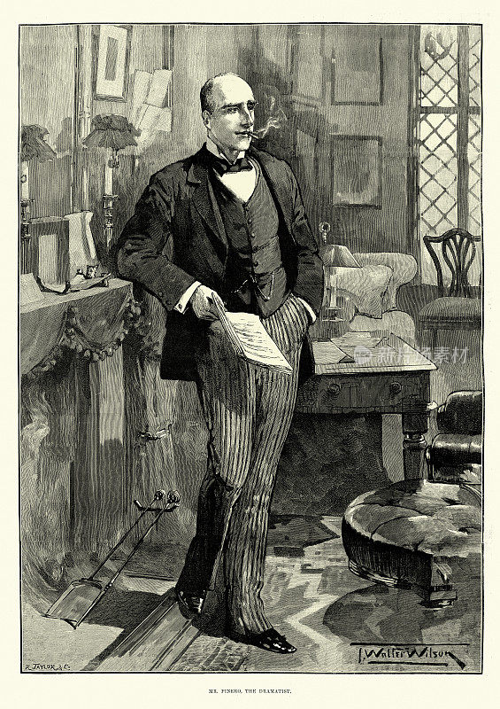 Arthur Wing Pinero爵士，19世纪的英国剧作家